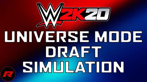WWE 2K20 Universe Mode Random Draft Generator Challenge. . Wwe universe mode draft simulator
